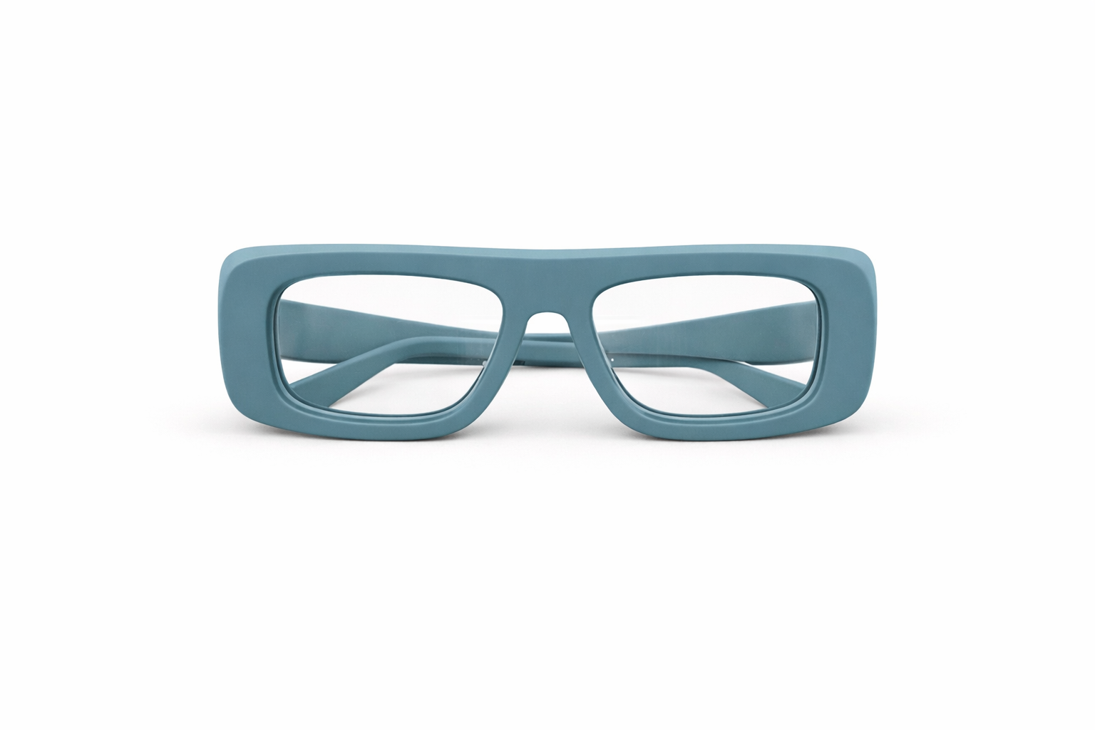 KOLE glasses in BLUE WITH TRANSPARENT LENS IF YOU DARE studio