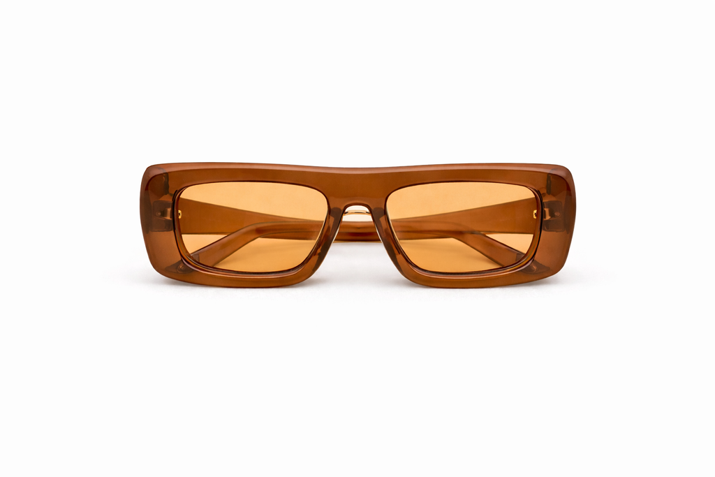 KOLE glasses in brown and tinted lens IF YOU DARE studio
